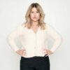 Gilet Evelyne rose pâle