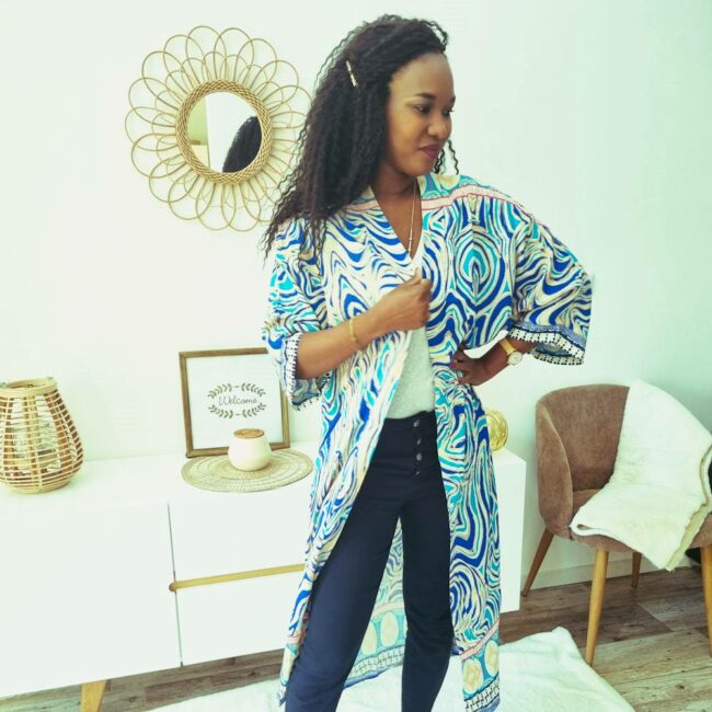 Kimono Gaby Bleu