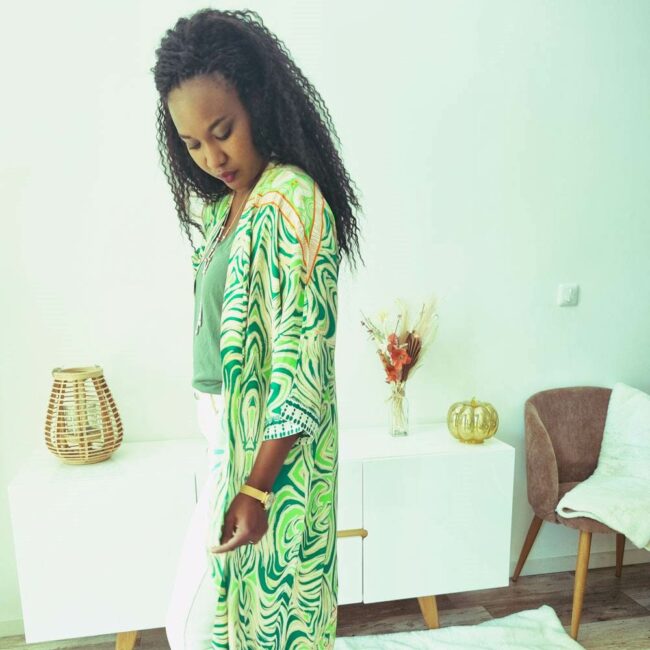 Kimono Gaby Vert – Image 2