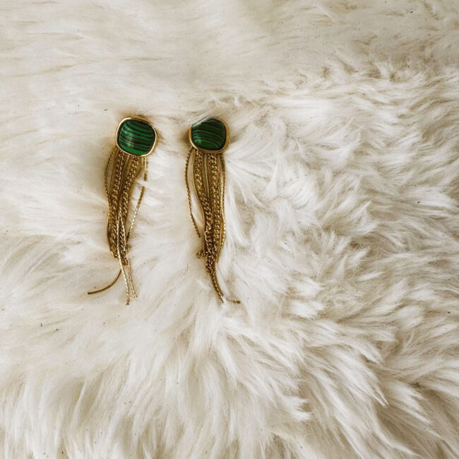Boucles d'oreilles pendantes Alma – Image 2