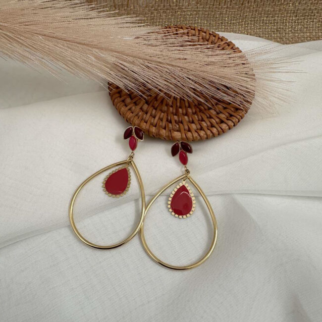 Boucles d'oreilles pendantes AMBRE