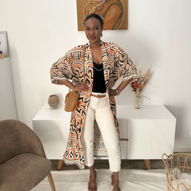 Kimono Gaby Marron – Image 4