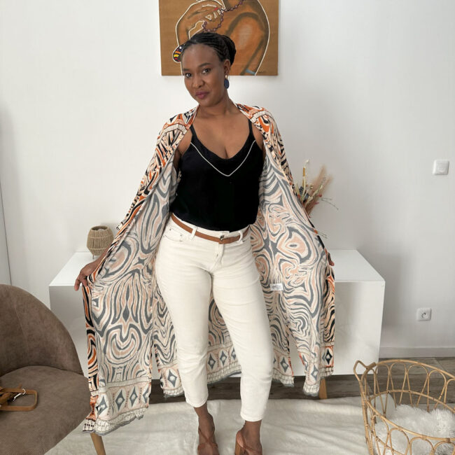 Kimono Gaby Marron – Image 2