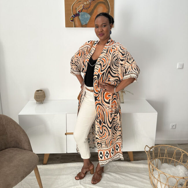 Kimono Gaby Marron